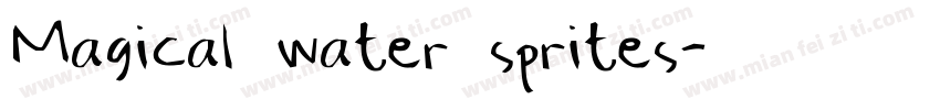 Magical water sprites字体转换